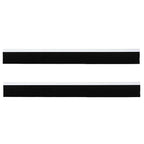 Screw-on Door Brush Seals 2 pcs White 100 cm Aluminium Alloy