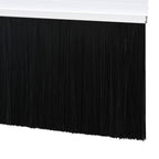 Screw-on Door Brush Seals 6 pcs White 100 cm Aluminium Alloy