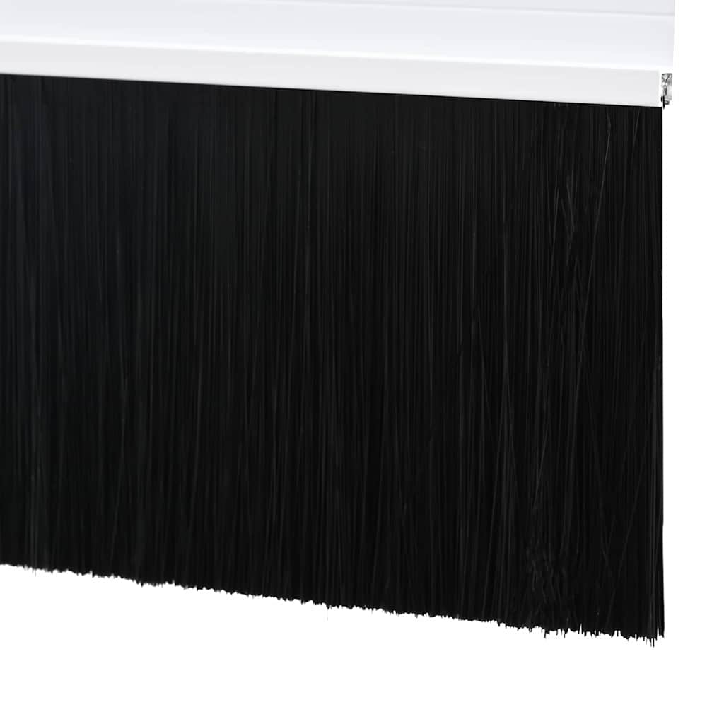 Screw-on Door Brush Seals 12 pcs White 100 cm Aluminium Alloy