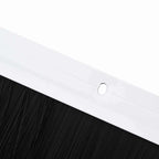 Screw-on Door Brush Seals 12 pcs White 100 cm Aluminium Alloy