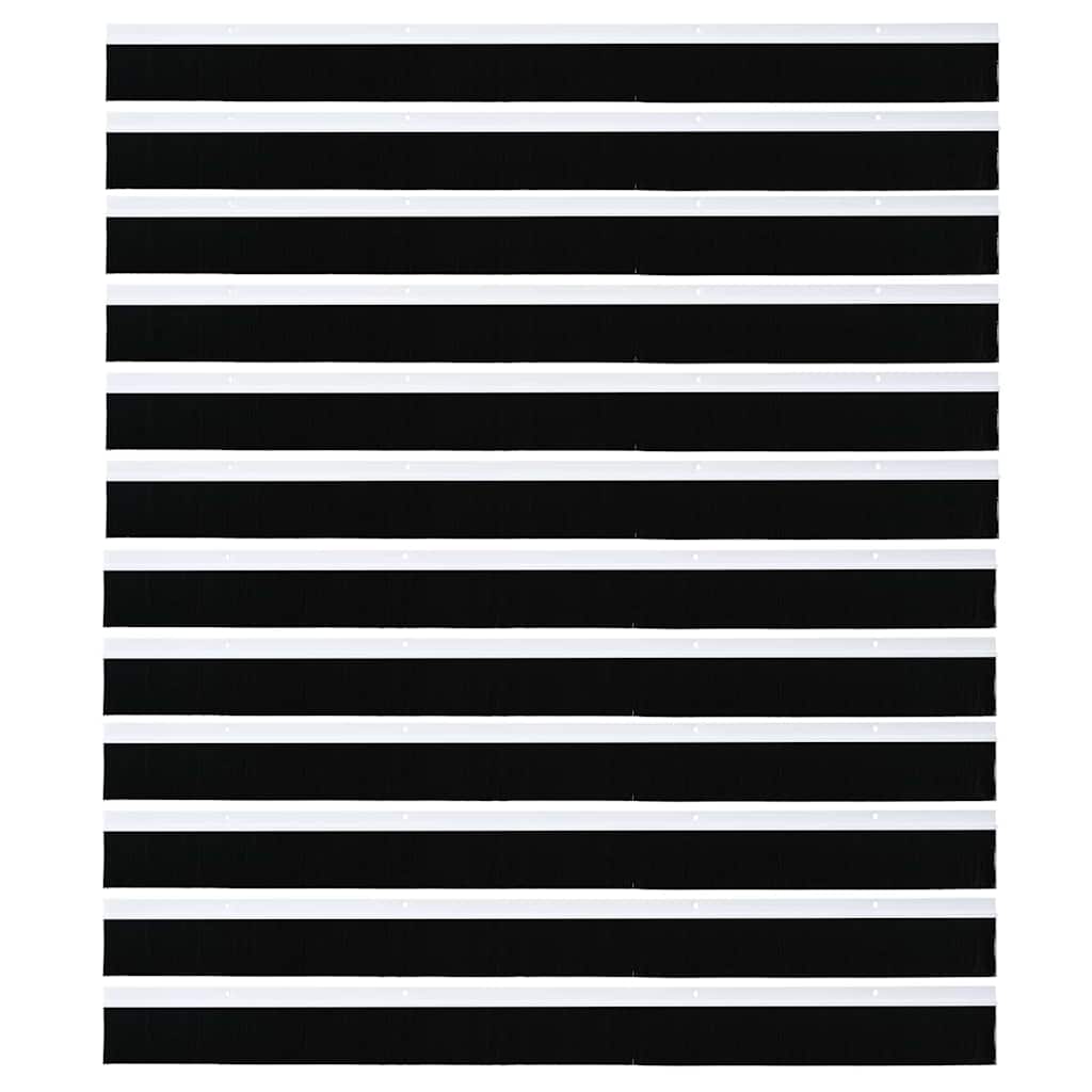 Screw-on Door Brush Seals 12 pcs White 100 cm Aluminium Alloy