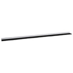Screw-on Door Brush Seals 2 pcs White 100 cm Aluminium Alloy