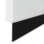 Screw-on Door Brush Seals 2 pcs White 100 cm Aluminium Alloy