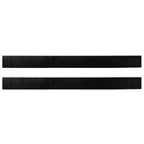 Screw-on Door Brush Seals 2 pcs White 100 cm Aluminium Alloy