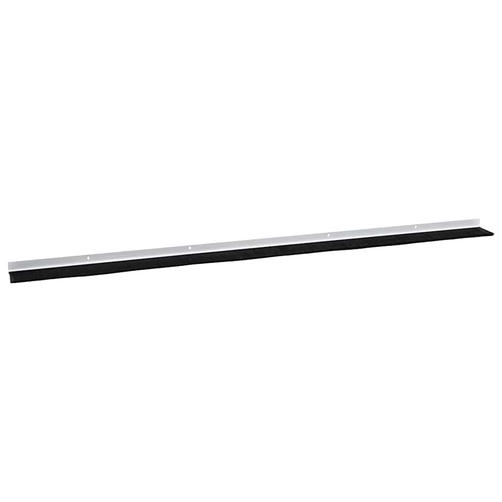 Screw-on Door Brush Seals 6 pcs White 100 cm Aluminium Alloy