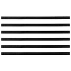 Screw-on Door Brush Seals 6 pcs White 100 cm Aluminium Alloy