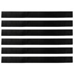 Screw-on Door Brush Seals 6 pcs White 100 cm Aluminium Alloy