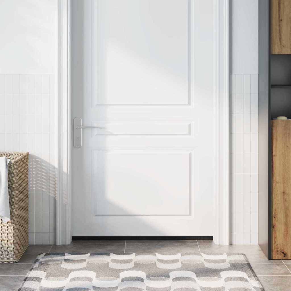 Screw-on Door Brush Seals 12 pcs White 100 cm Aluminium Alloy