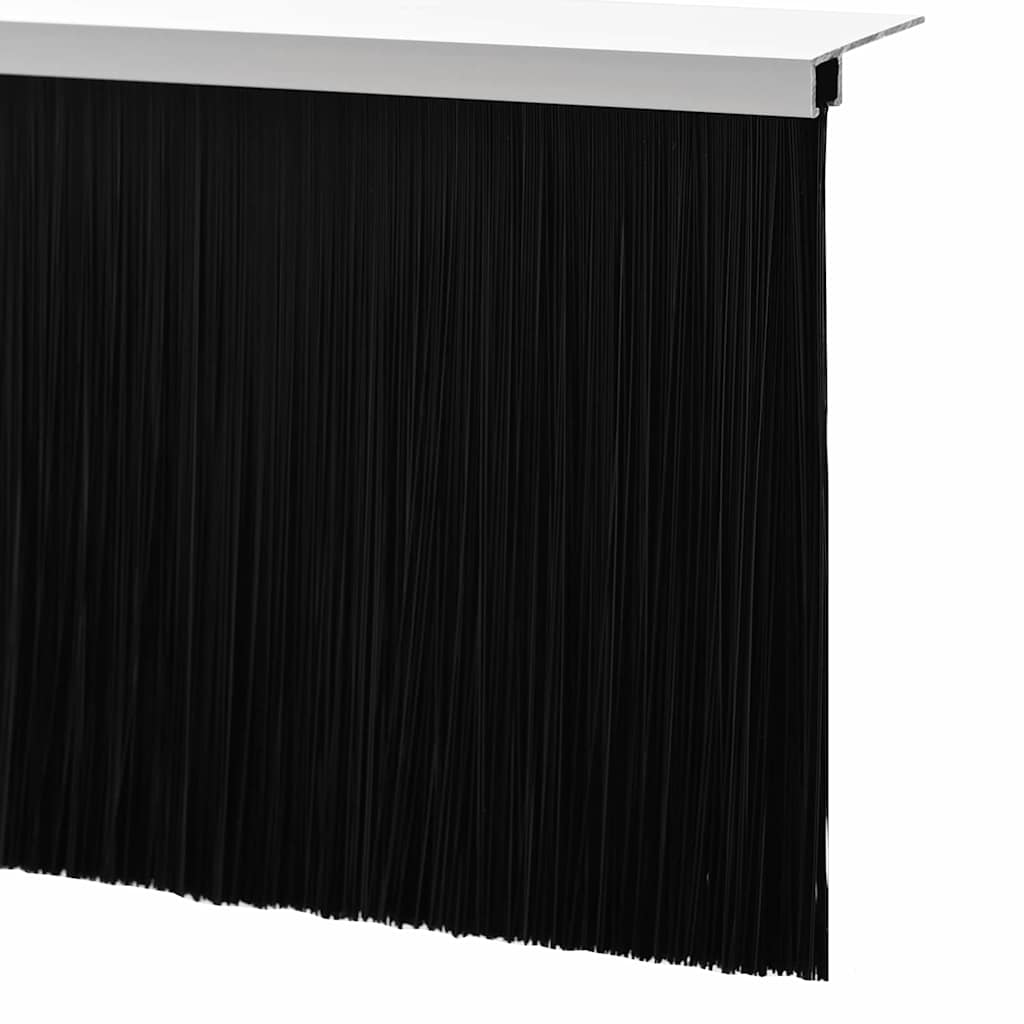 Screw-on Door Brush Seals 12 pcs White 100 cm Aluminium Alloy