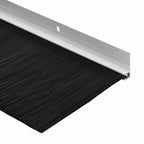 Screw-on Door Brush Seals 12 pcs White 100 cm Aluminium Alloy