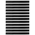 Screw-on Door Brush Seals 12 pcs White 100 cm Aluminium Alloy