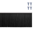 Screw-on Door Brush Seals 12 pcs White 100 cm Aluminium Alloy