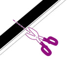 Self-adhesive Door Brush Seals 2 pcs Black 100 cm