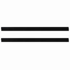 Self-adhesive Door Brush Seals 2 pcs Black 100 cm