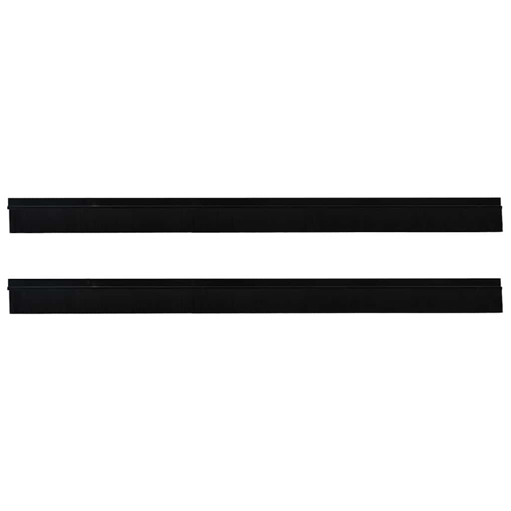 Self-adhesive Door Brush Seals 2 pcs Black 100 cm