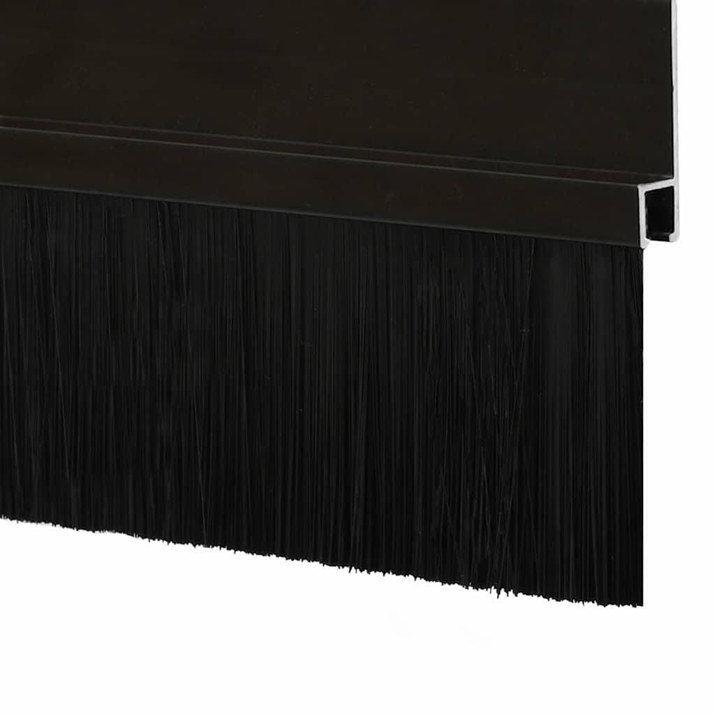 Self-adhesive Door Brush Seals 6 pcs Black 100 cm
