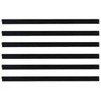 Self-adhesive Door Brush Seals 6 pcs Black 100 cm