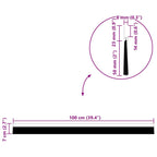 Self-adhesive Door Brush Seals 6 pcs Black 100 cm