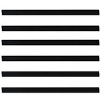 Self-adhesive Door Brush Seals 6 pcs Black 100 cm