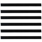 Self-adhesive Door Brush Seals 6 pcs Black 100 cm