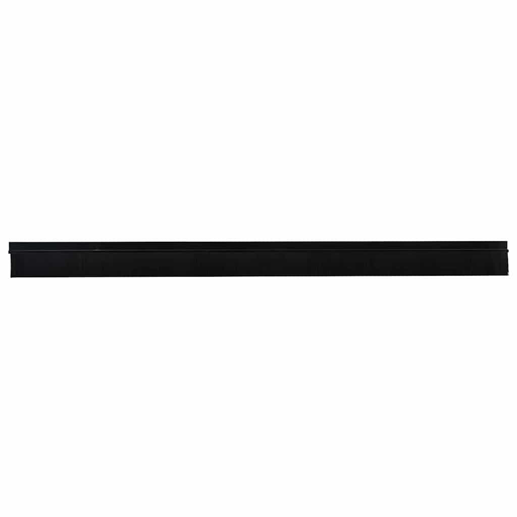 Self-adhesive Door Brush Seals 12 pcs Black 100 cm