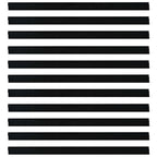 Self-adhesive Door Brush Seals 12 pcs Black 100 cm