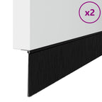 Self-adhesive Door Brush Seals 2 pcs Black 100 cm