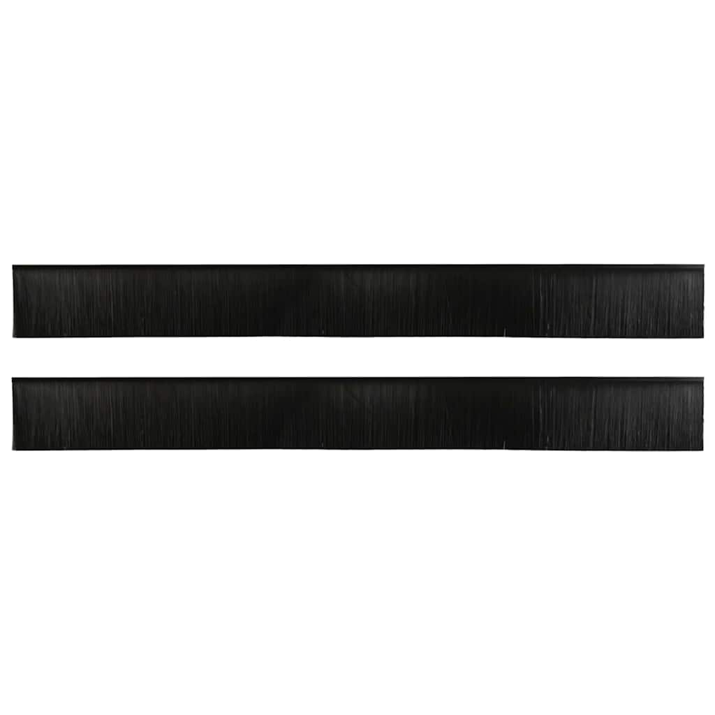 Self-adhesive Door Brush Seals 2 pcs Black 100 cm