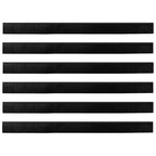 Self-adhesive Door Brush Seals 6 pcs Black 100 cm