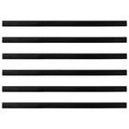 Self-adhesive Door Brush Seals 12 pcs Black 100 cm