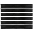Self-adhesive Door Brush Seals 12 pcs Black 100 cm