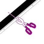 Screw-on Door Brush Seals 2 pcs Black 100 cm Aluminium Alloy