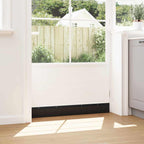 Screw-on Door Brush Seals 6 pcs Black 100 cm Aluminium Alloy