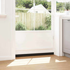 Screw-on Door Brush Seals 12 pcs Black 100 cm Aluminium Alloy