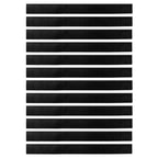 Screw-on Door Brush Seals 12 pcs Black 100 cm Aluminium Alloy