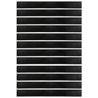 Screw-on Door Brush Seals 12 pcs Black 100 cm Aluminium Alloy