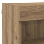 TV Wall Units with LED Wall-mounted 5 pcs Artisan Oak Engineered Wood