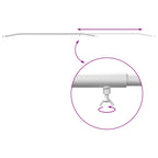 suitable for Flat Tarpaulin Bracket 2 pcs Silver 130-210 cm