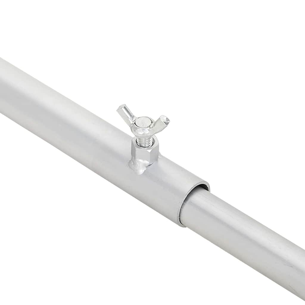 suitable for Flat Tarpaulin Bracket 3 pcs Silver 130-210 cm