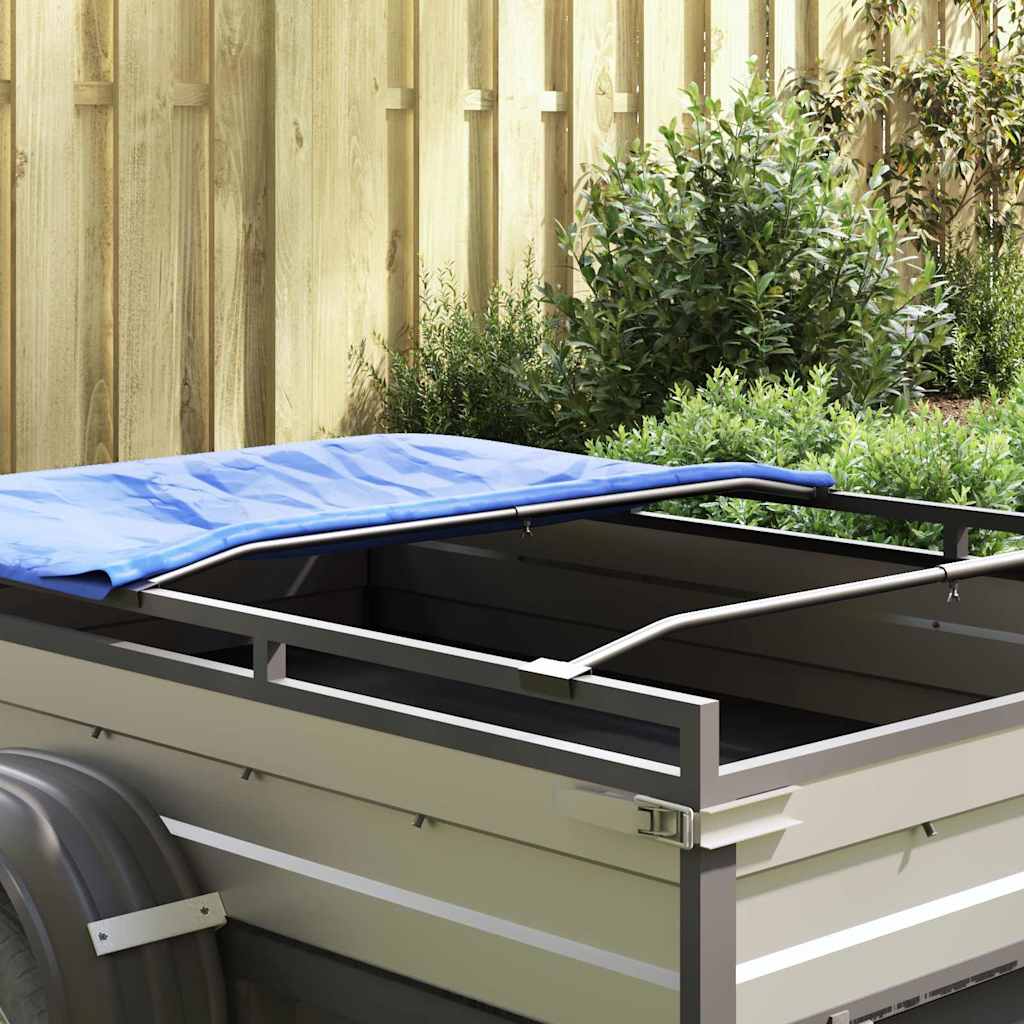 suitable for Flat Tarpaulin Bracket 3 pcs Silver 130-210 cm