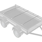 suitable for Flat Tarpaulin Bracket 3 pcs Silver 130-210 cm