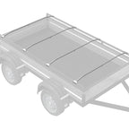 suitable for Flat Tarpaulin Bracket 4 pcs Silver 130-210 cm