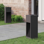 Solar Led Pathway Light 2 pcs Black Cold Rolled Steel