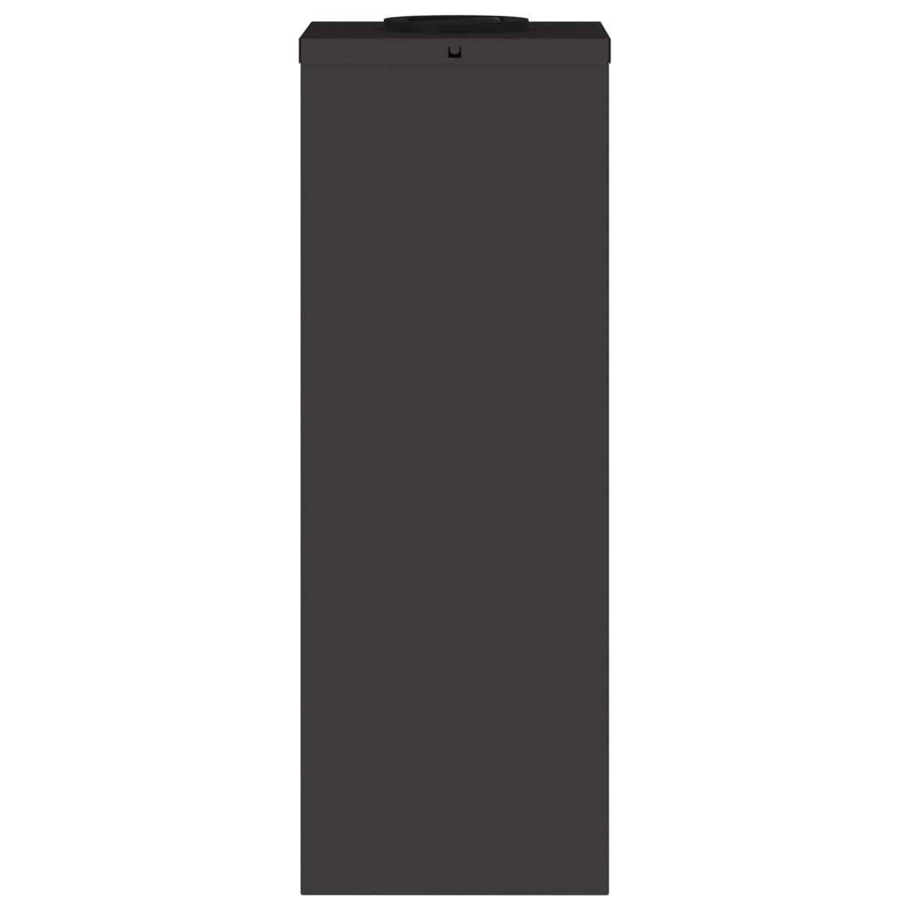 Solar Led Pathway Light 2 pcs Black Cold Rolled Steel