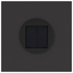 Solar Led Pathway Light 2 pcs Black Cold Rolled Steel