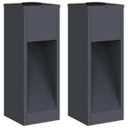 Solar Led Pathway Light 2 pcs Anthracite Cold Rolled Steel