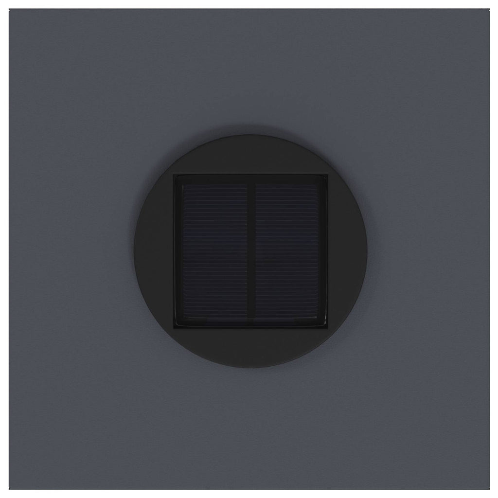 Solar Led Pathway Light 2 pcs Anthracite Cold Rolled Steel