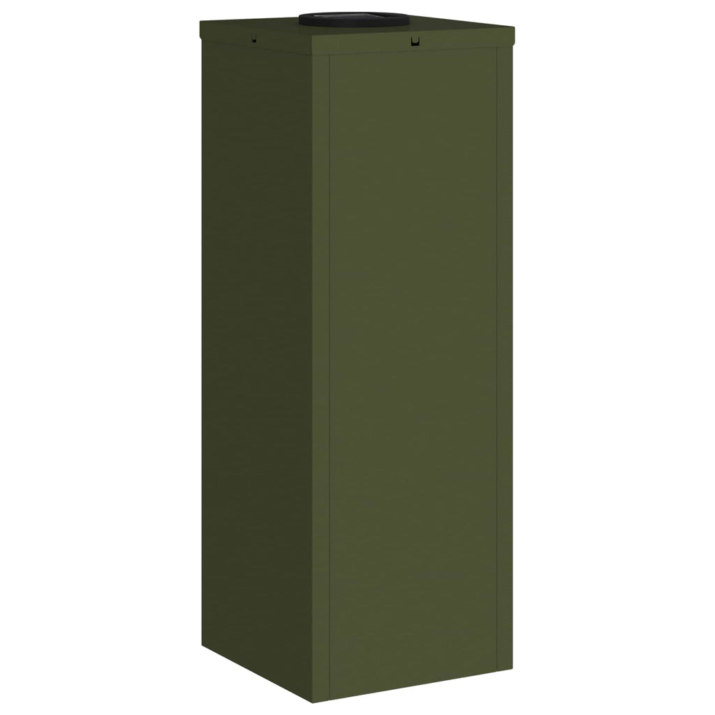 Solar Led Pathway Light 2 pcs Olive Green Cold Rolled Steel