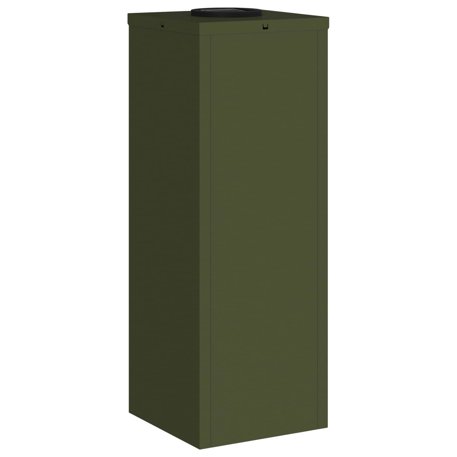 Solar Led Pathway Light 2 pcs Olive Green Cold Rolled Steel