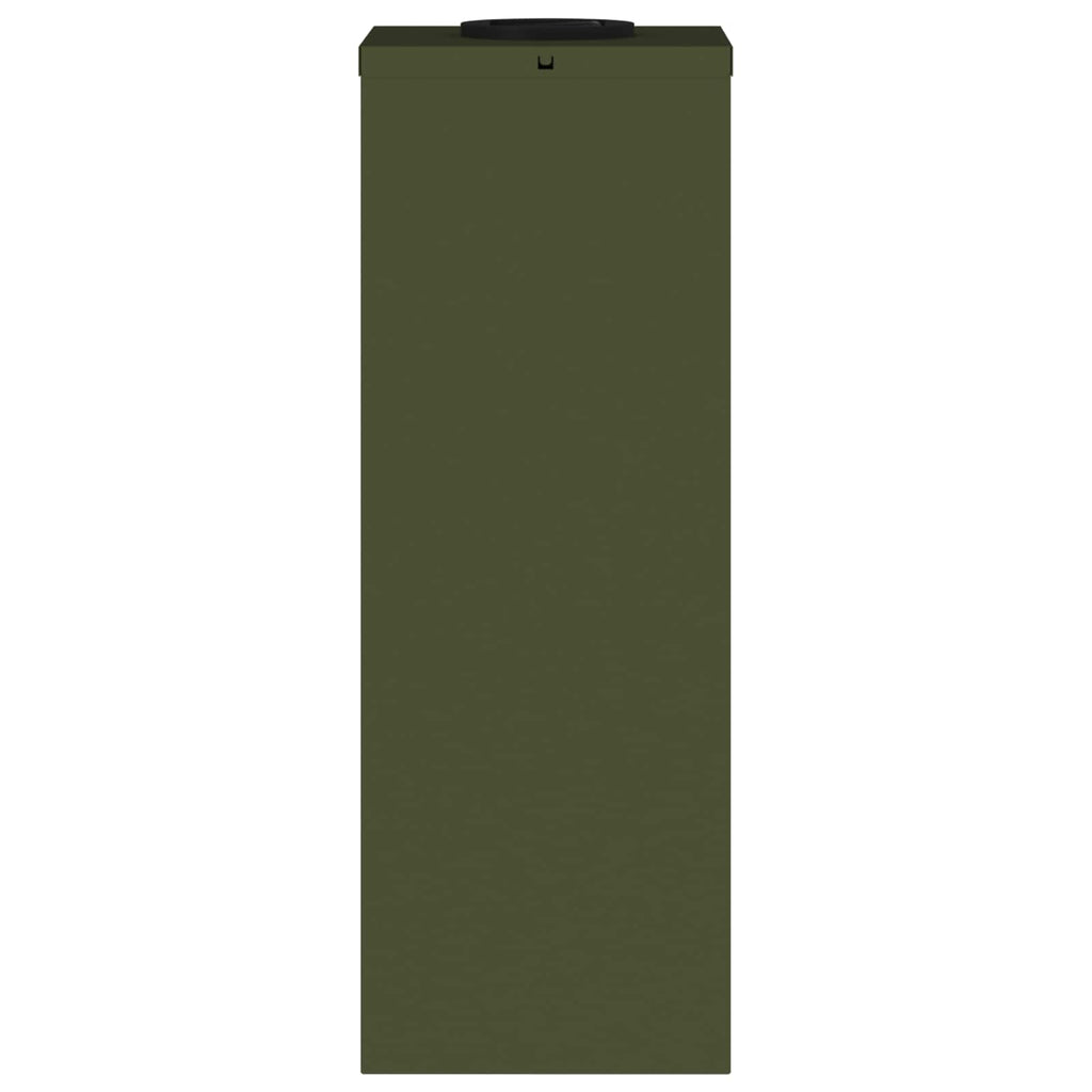 Solar Led Pathway Light 2 pcs Olive Green Cold Rolled Steel